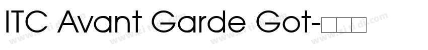 ITC Avant Garde Got字体转换